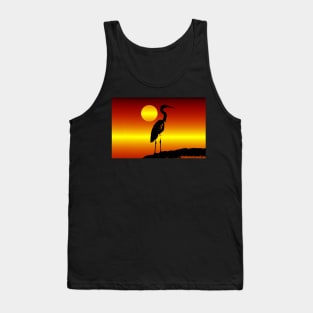 Sunset egret Tank Top